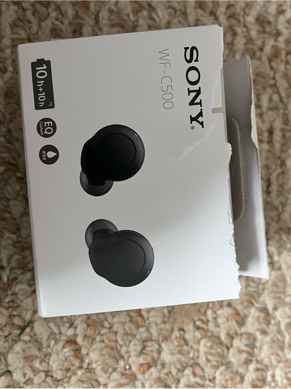 Sony WF-C500 Wireless In-Ear Headphones — Black